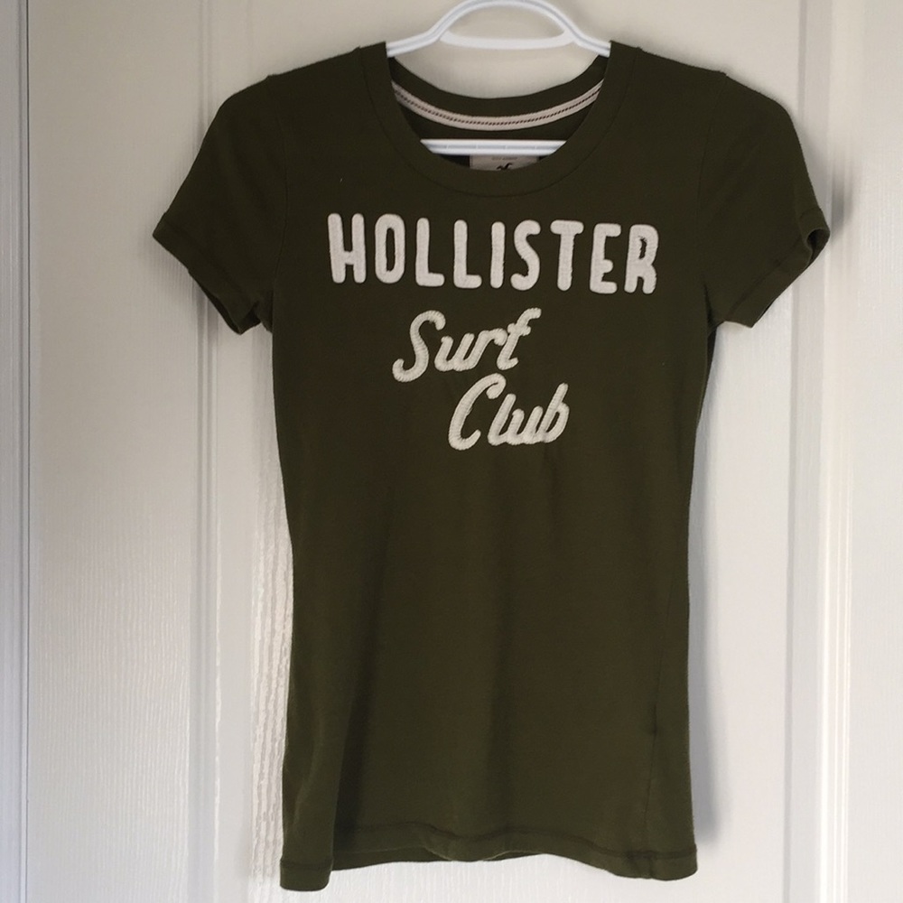 Hollister olive green tee